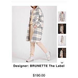 Brunette the Label Plaid Shirt Jacket